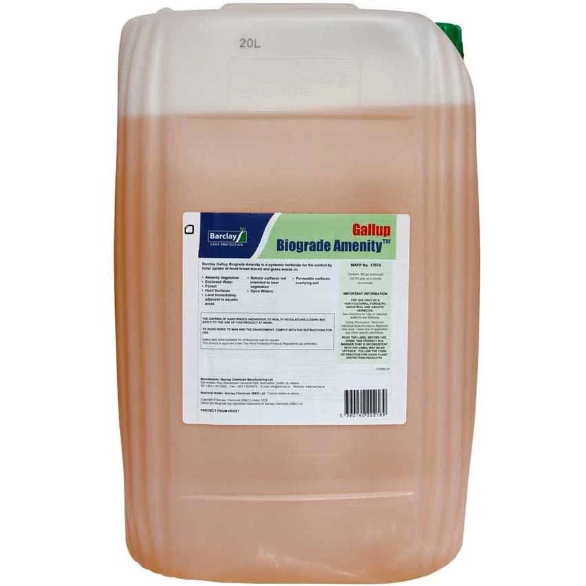 Gallup Biograde Amenity 20L Glyphosate - Use In Public And Aquatic Areas
