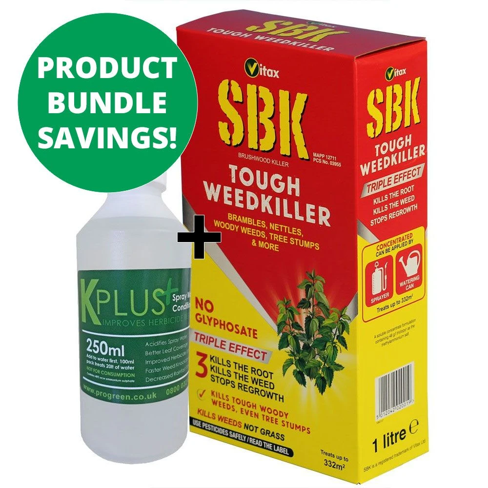 SBK Brushwood Killer 1L & KPlus 250ml Bundle